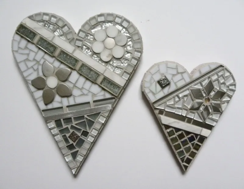 Mosaic hearts by Nanci Jaye