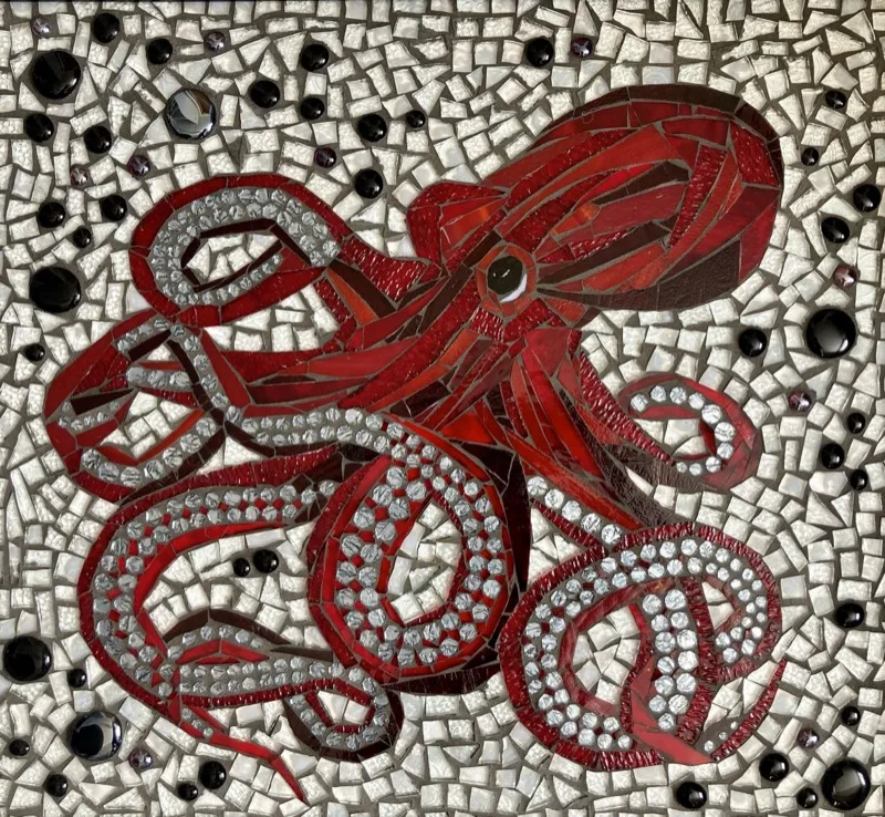 Mosaic octopus by Nanci Jaye